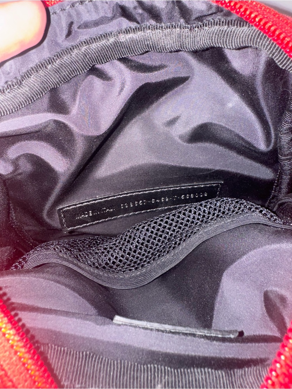 Balenciaga Red and Black Men's Crossbody Belt Bag - Picture 4 of 6